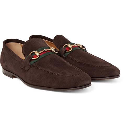 gucci driving loafers brown|gucci suede loafers men.